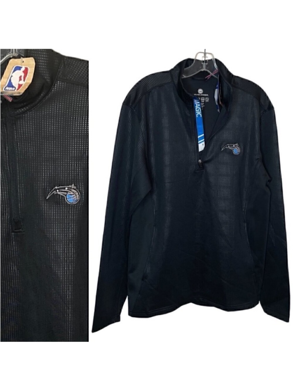 Orlando Magic Black NBA 1/4 Zip Jacket Size S